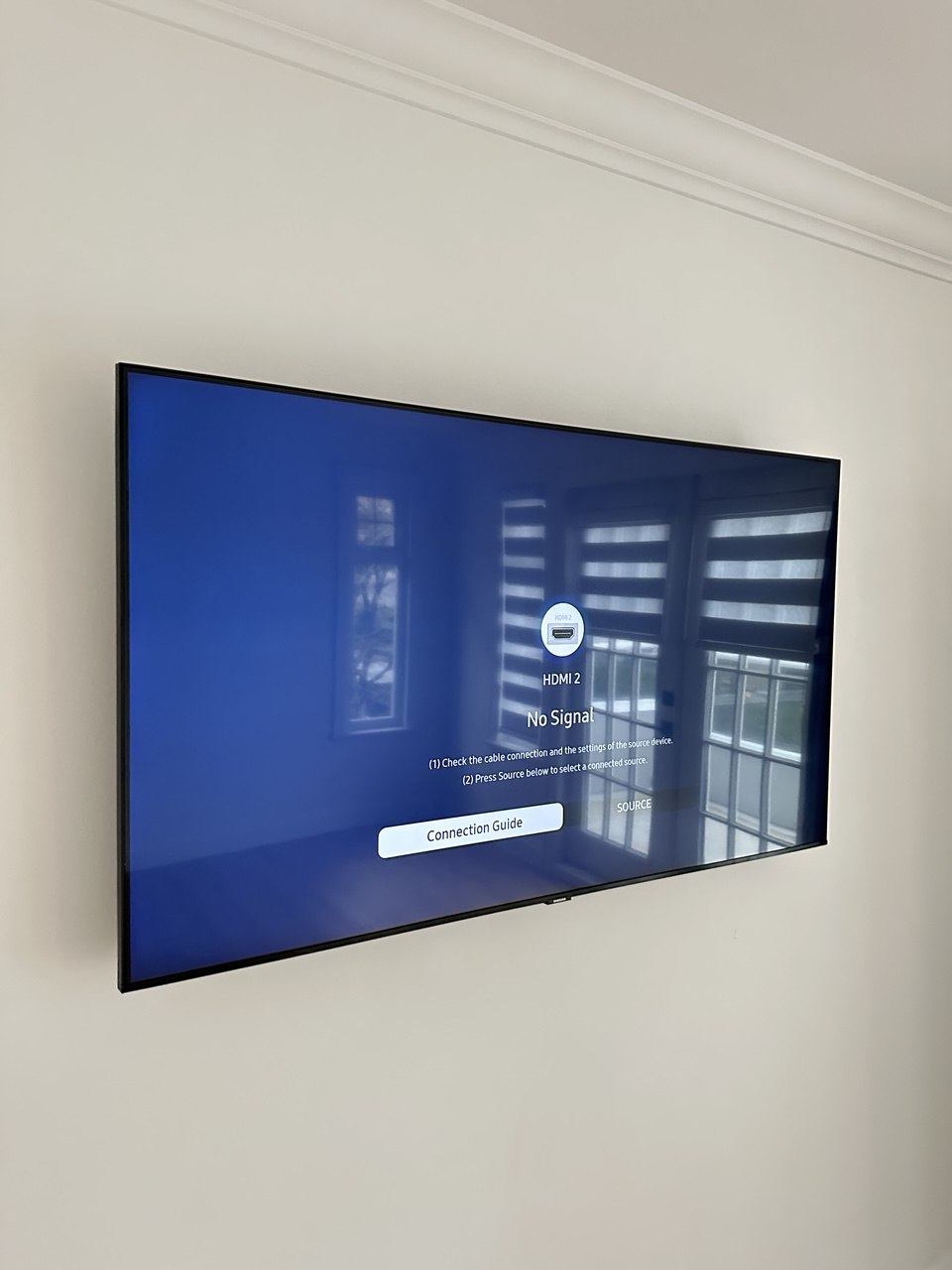 85" OLED TV Wall Mounting & Cable Management completed by Taskio in West Vancouver